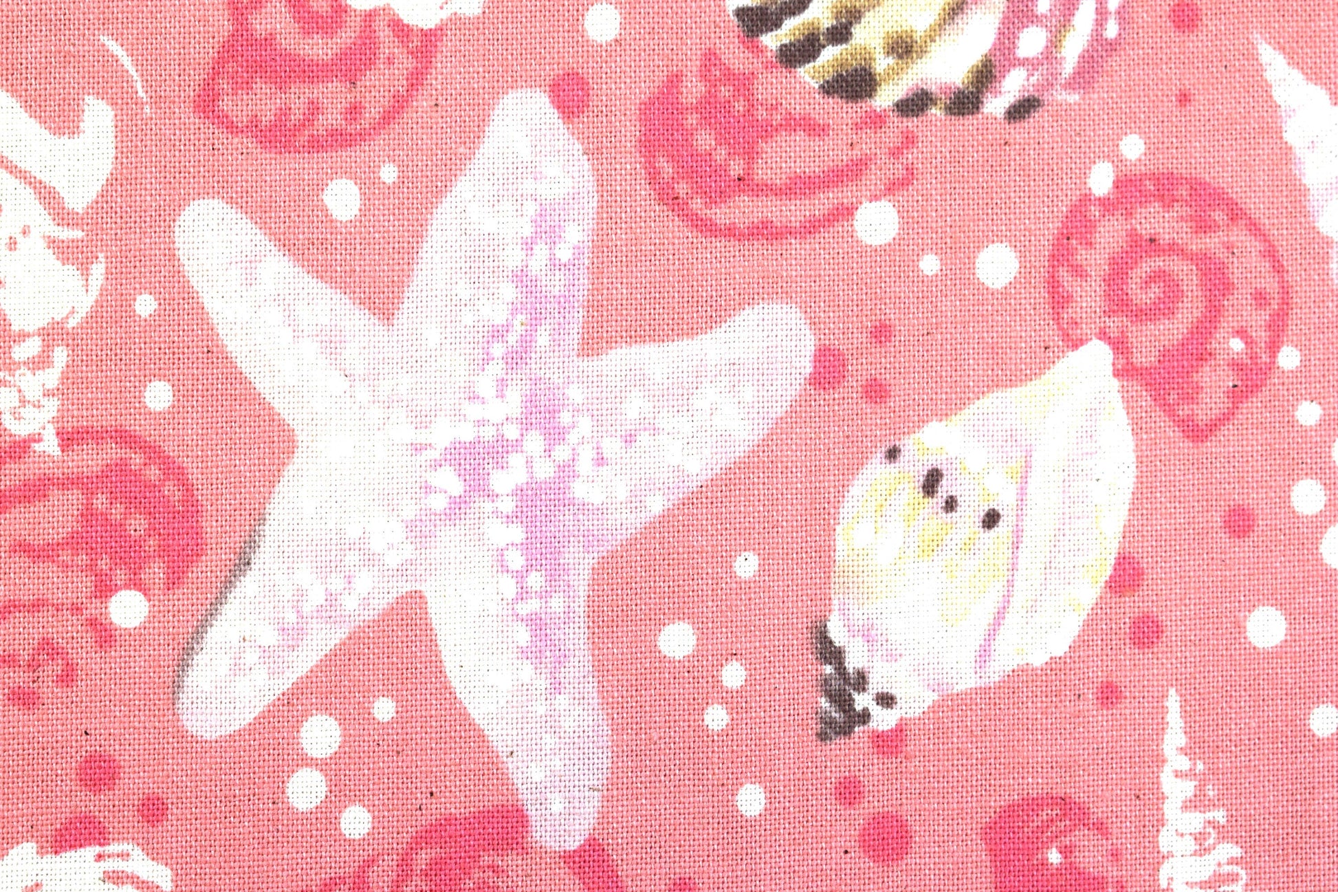 starfish and Shell Fabric, cotton quilting fabric, Sunset Coast - Price by the Half Metre The Quilt Sanctuary