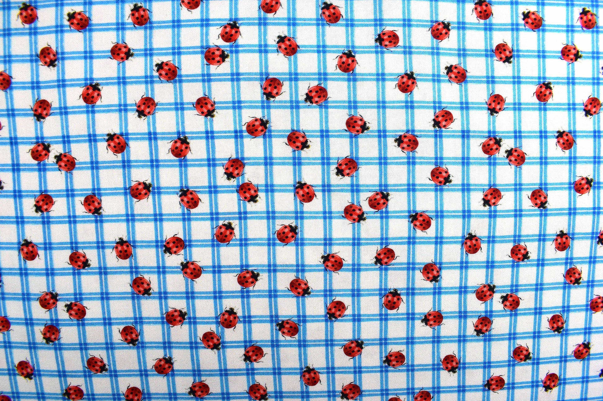 ladybird fabric , Quilting fabric, cotton fabric, Wildflower farm - Price by the Half Metre The Quilt Sanctuary