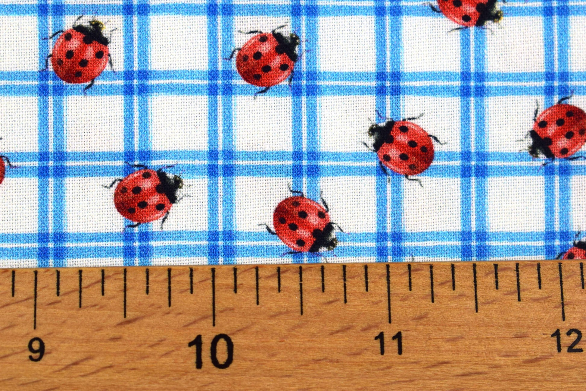 ladybird fabric , Quilting fabric, cotton fabric, Wildflower farm - Price by the Half Metre The Quilt Sanctuary