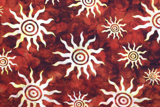 Sun fabric, native american fabric, Quilting fabric, cotton fabric, quilting treasures, southwest art, Price by the Half Metre The Quilt Sanctuary