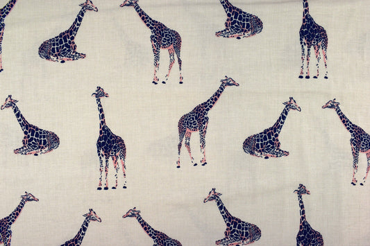 Giraffe fabric, Quilting fabric, cotton fabric, Magic of Serengeti - Price by the Half Metre The Quilt Sanctuary