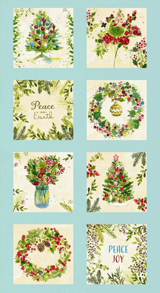 Christmas fabric panel, Christmas Quilting panel, O Christmas tree The Quilt Sanctuary