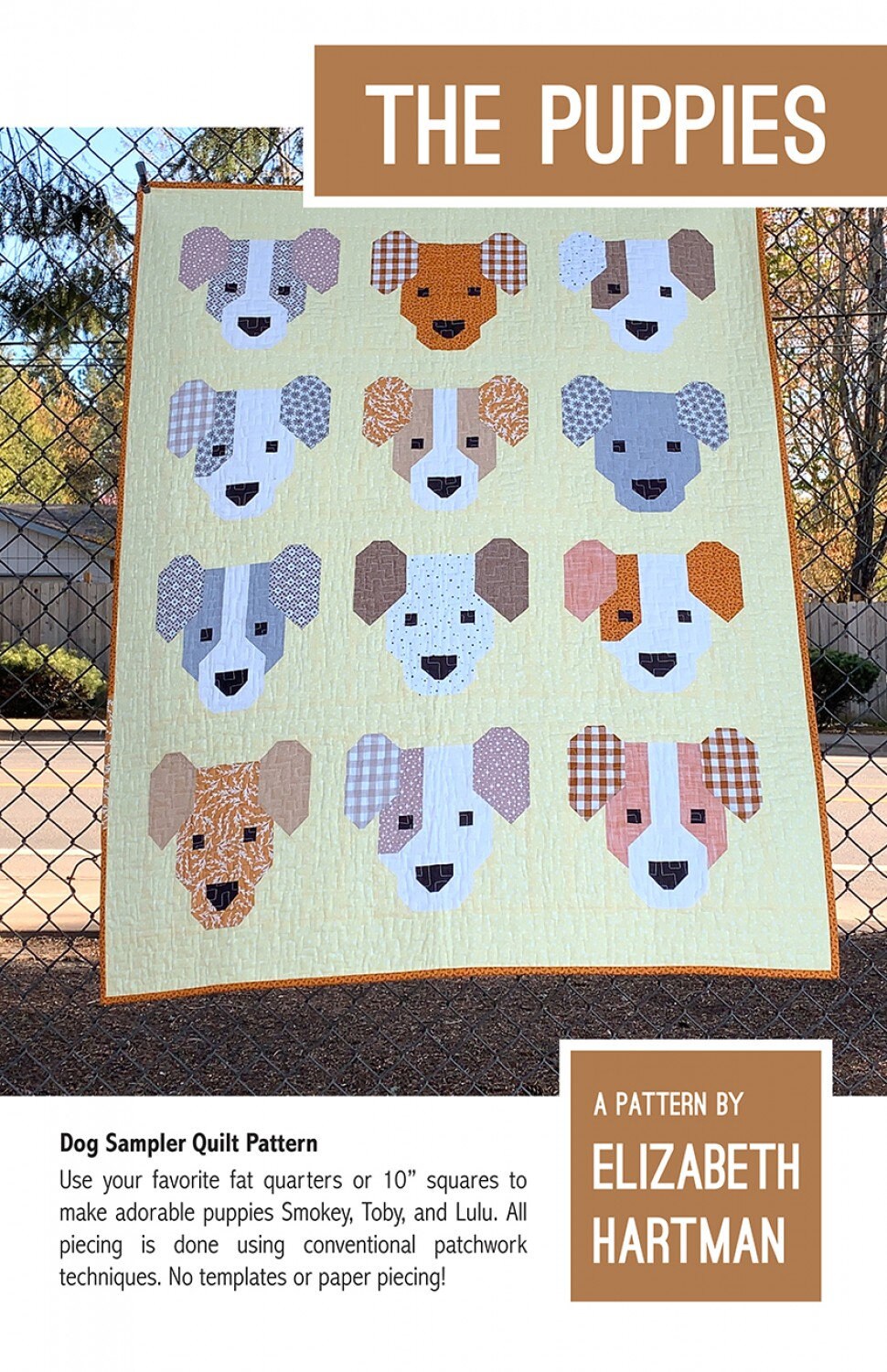 Puppies Quilting pattern by Elizabeth Hartman - PATTERN ONLY The Quilt Sanctuary
