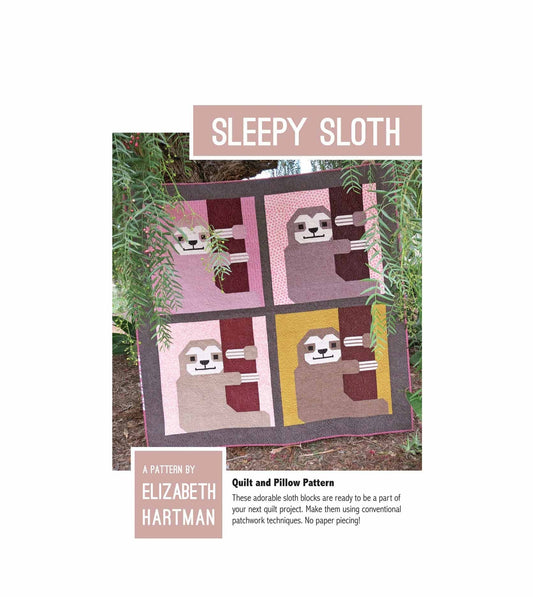 Sleepy Sloth Quilting pattern by Elizabeth Hartman - PATTERN ONLY The Quilt Sanctuary