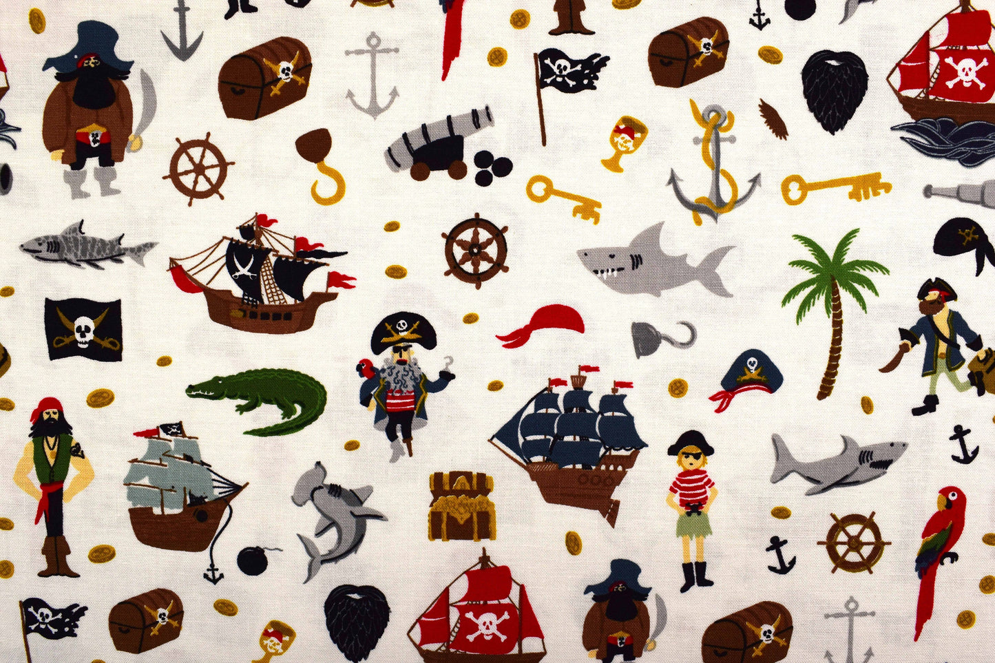 Pirate fat quarter bundle, Quilting fabric bundle, cotton fabric, Pirate Tales Riley Blake Designs The Quilt Sanctuary