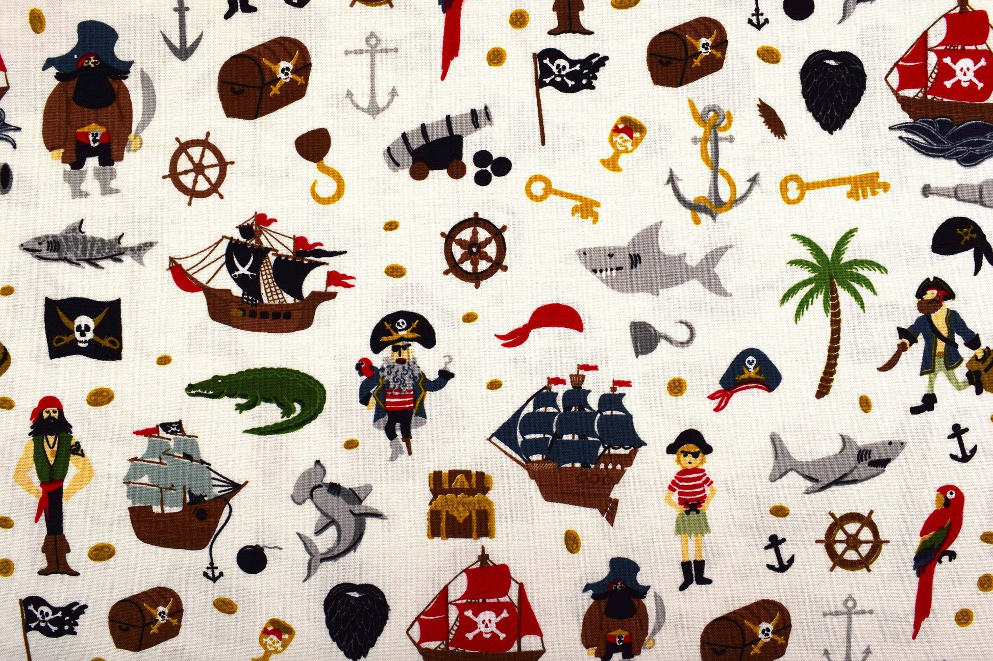 Pirate fat quarter bundle, Quilting fabric bundle, cotton fabric, Pirate Tales Riley Blake Designs The Quilt Sanctuary