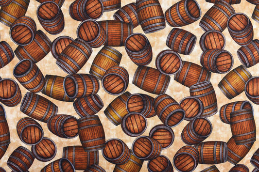 Beer Barrel fabric, Quilting fabric, cotton fabric, quilting treasures, On Tap - Price by the Half Metre The Quilt Sanctuary