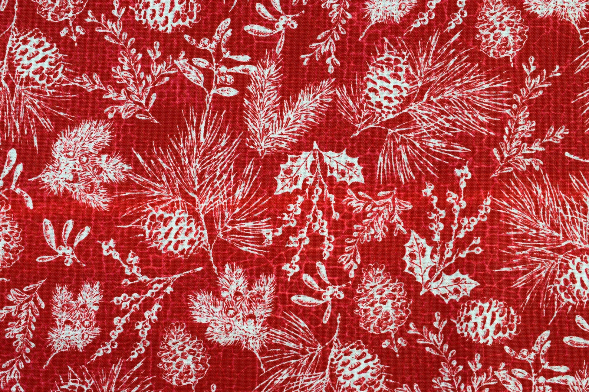 Scandi red Fabric, Traditional Christmas fabric, quilting fabric, Alpine Winter, Price by the Half Metre The Quilt Sanctuary
