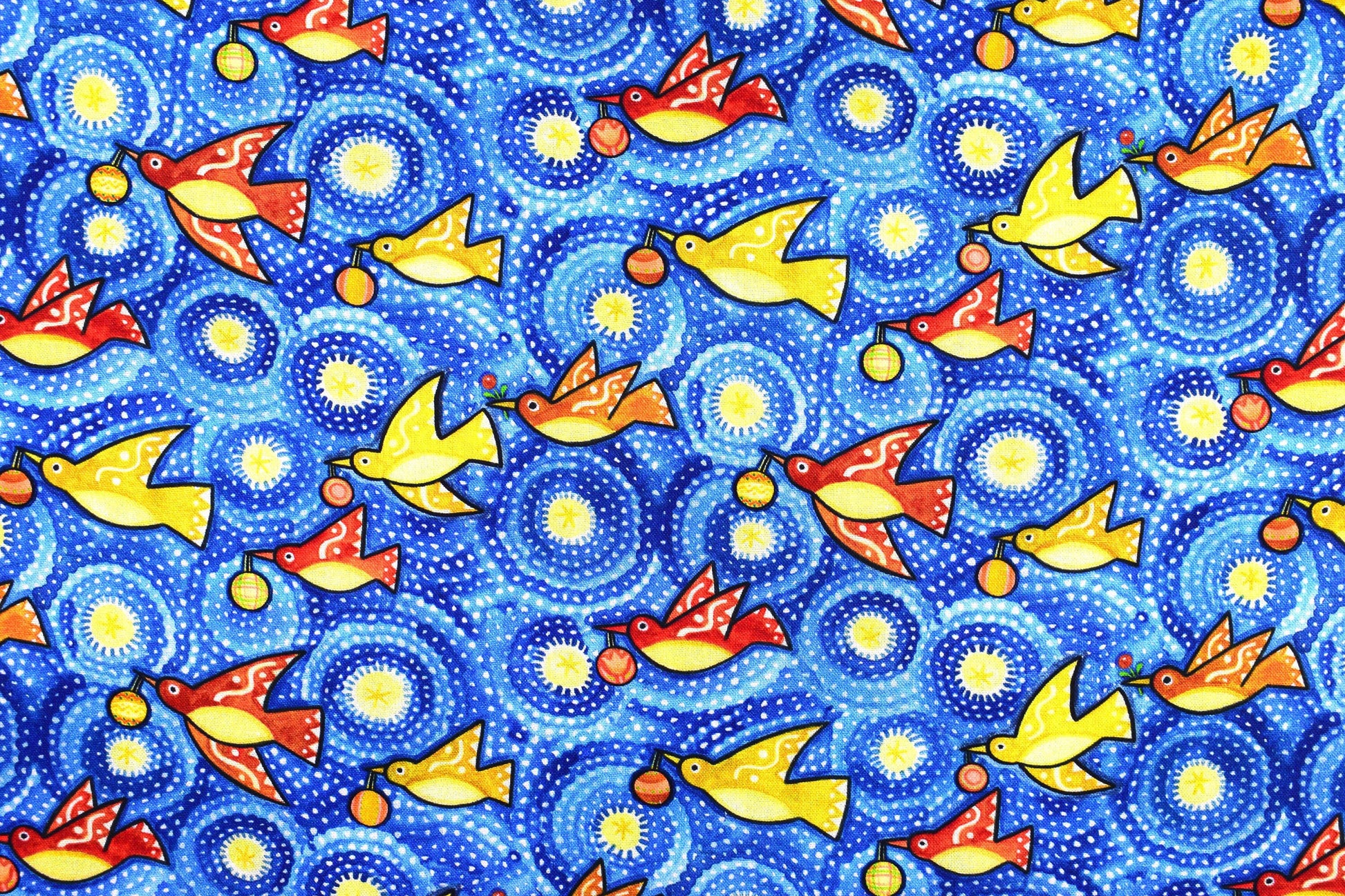 12 days of Christmas fabric, holiday quilting fabric, Price by the Half Metre The Quilt Sanctuary