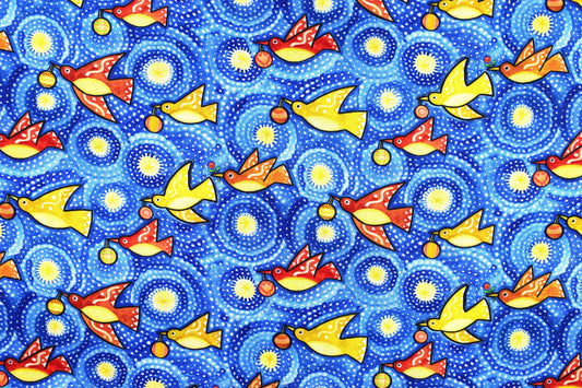 12 days of Christmas fabric, holiday quilting fabric, Price by the Half Metre The Quilt Sanctuary