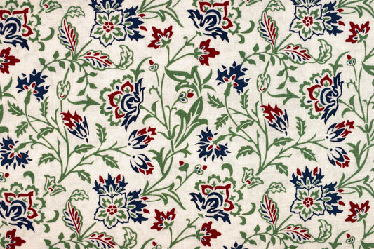 William Morris brentwood vanilla fabric, cream floral Quilting fabric, cotton fabric - Price by the Half Metre The Quilt Sanctuary