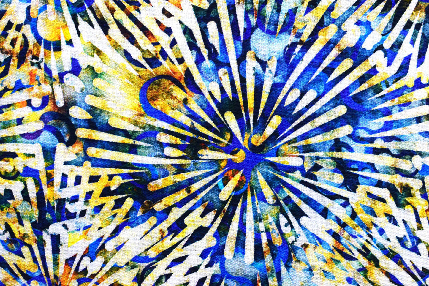 blue and gold batik fabric, Quilting fabric, cotton fabric, Quilting Treasures, Savannah, Price by the Half Metre The Quilt Sanctuary