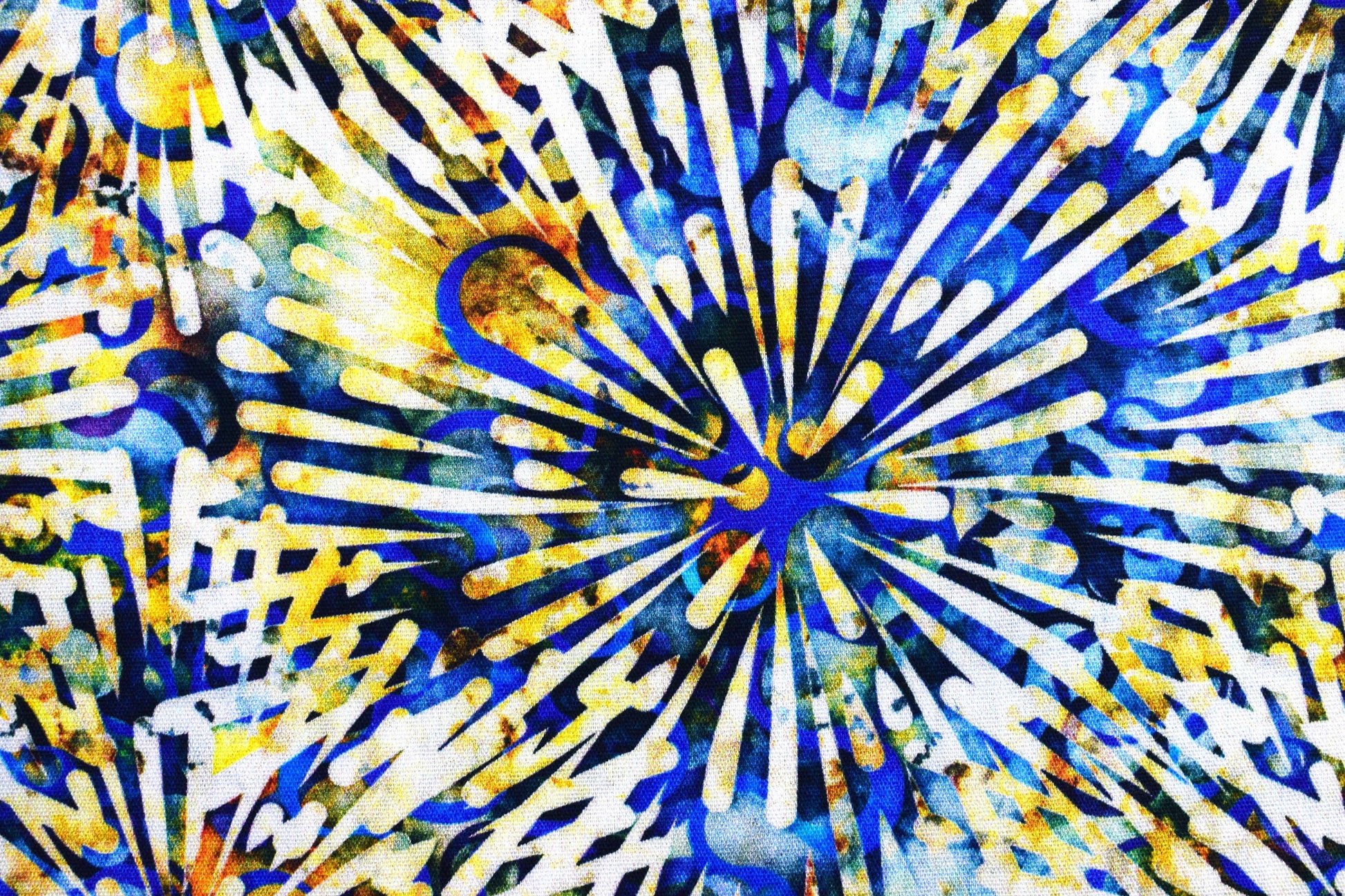 blue and gold batik fabric, Quilting fabric, cotton fabric, Quilting Treasures, Savannah, Price by the Half Metre The Quilt Sanctuary