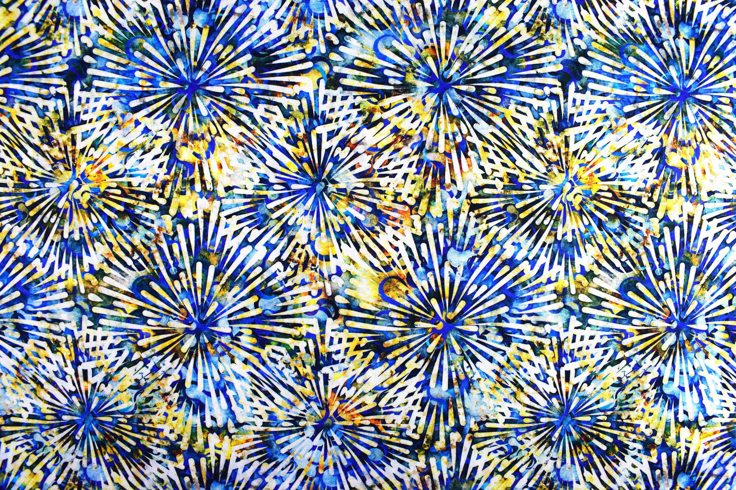 blue and gold batik fabric, Quilting fabric, cotton fabric, Quilting Treasures, Savannah, Price by the Half Metre The Quilt Sanctuary