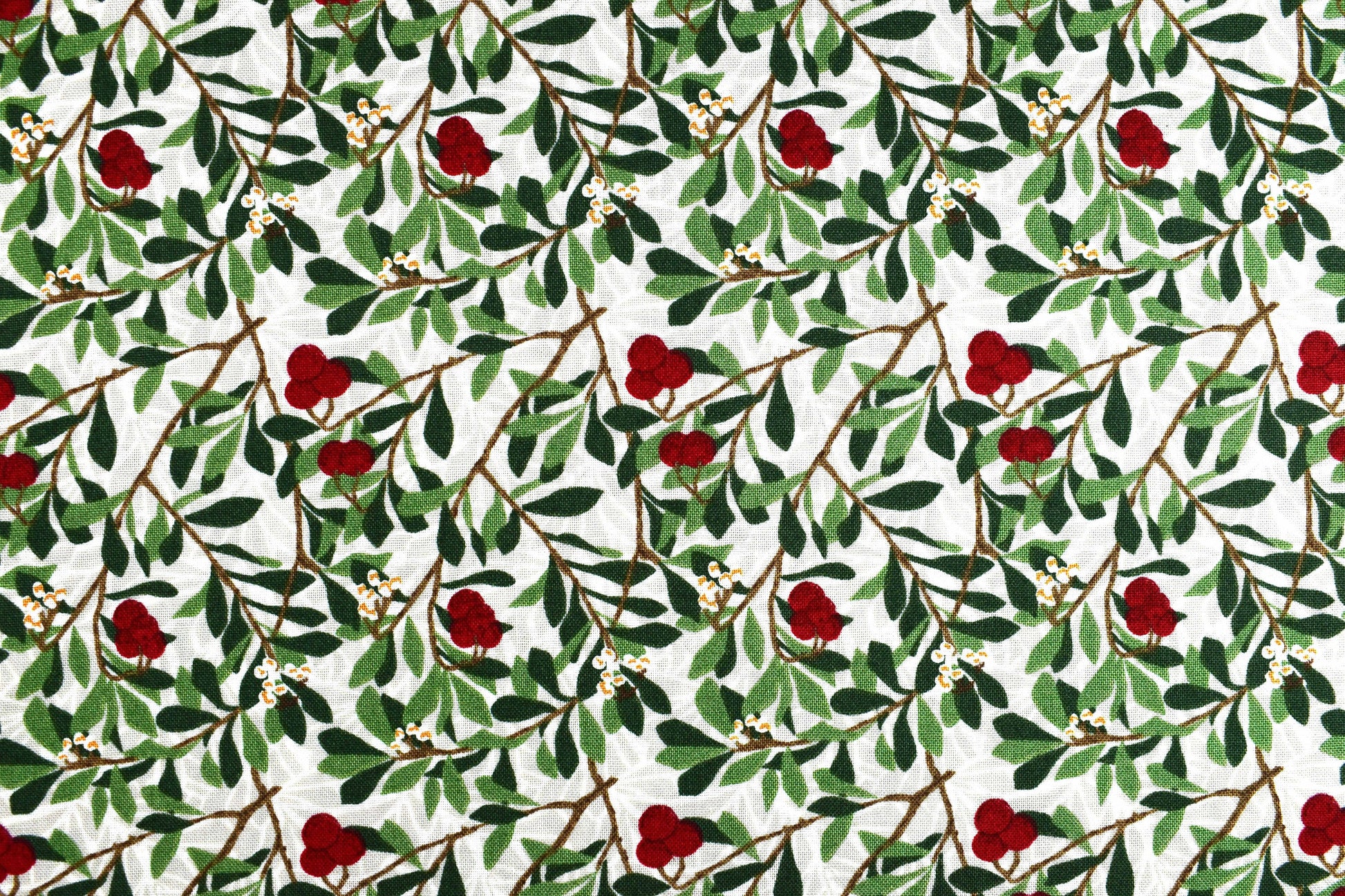 William Morris Arbutus fabric, holly and Berry Quilting fabric, cotton fabric - Price by the Half Metre The Quilt Sanctuary