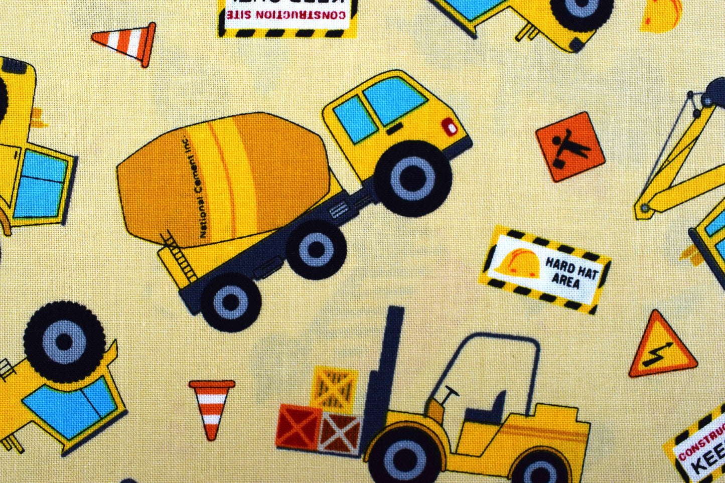 Construction Quilting Fabric, all around town, truck fabric - Price by the Half Metre The Quilt Sanctuary
