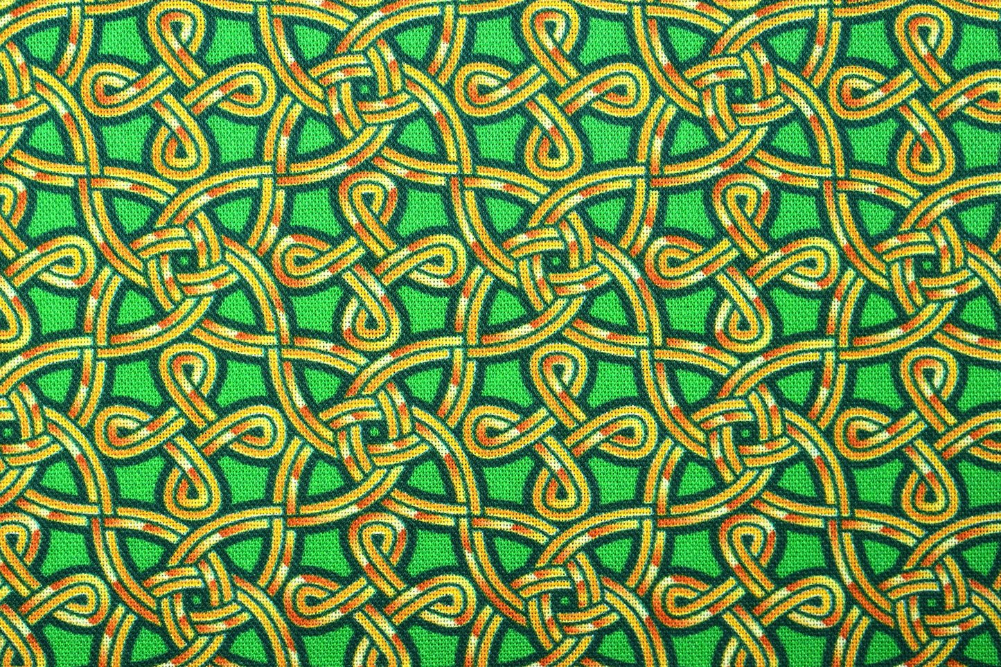 Emerald green Celtic fabric , Quilting fabric, cotton fabric, Pot O gold - Price by the Half Metre The Quilt Sanctuary