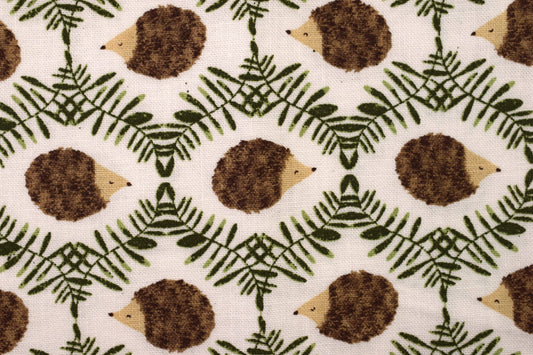 Hedgehog fabric, Quilting fabric, cotton fabric - Price by the Half Metre The Quilt Sanctuary