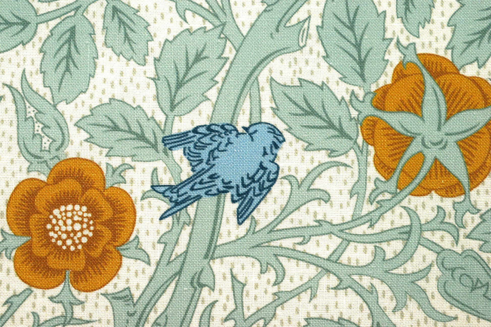 William Morris windrush, Natures dream, organic Quilting fabric, cotton fabric - Price by the Half Metre The Quilt Sanctuary