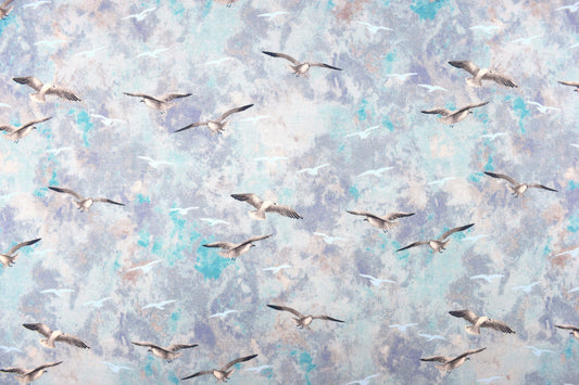 Seagull fabric, Quilting fabric, seabird fabric, Safe Harbour range, price by the half metre The Quilt Sanctuary