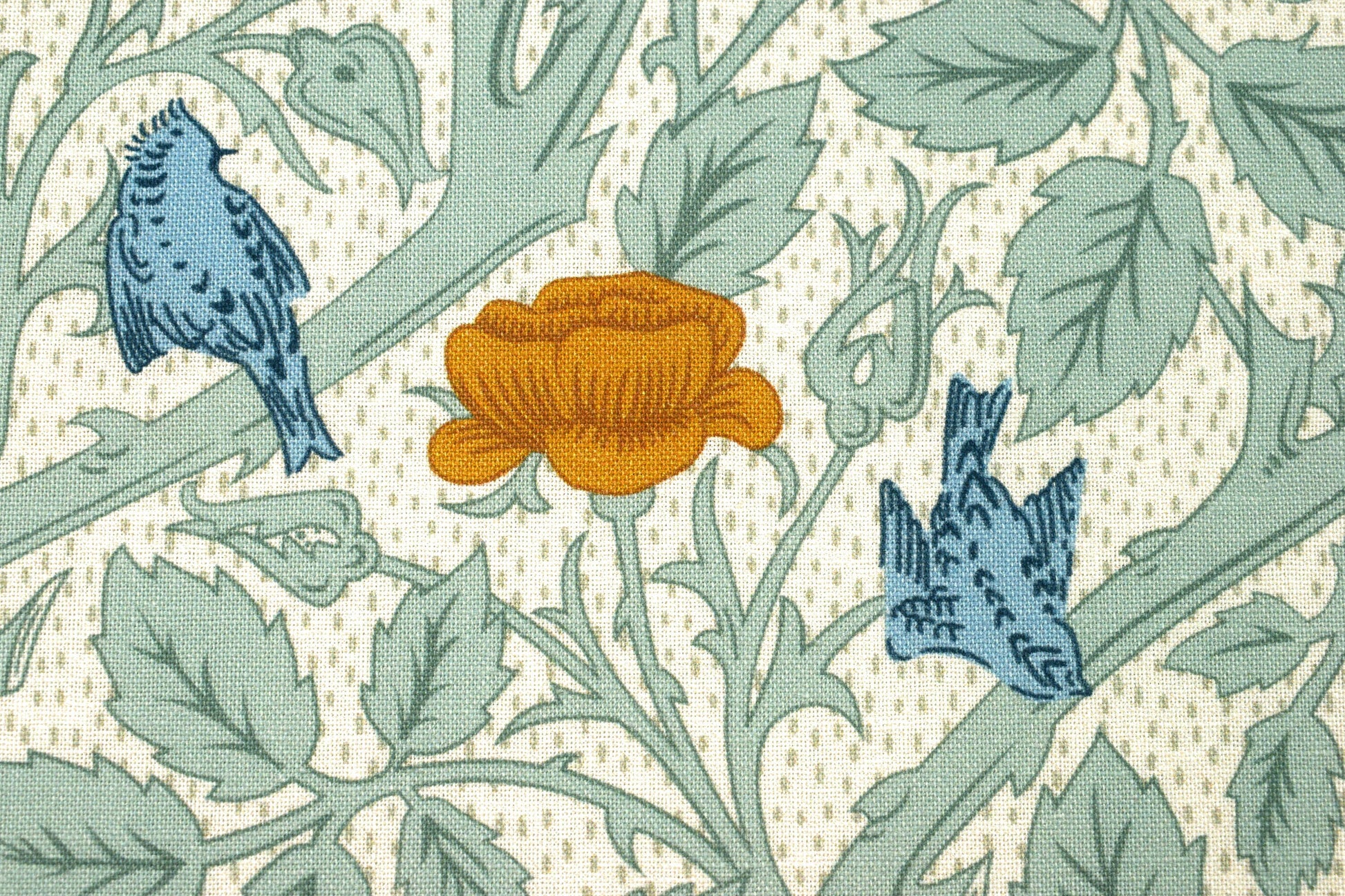 William Morris windrush, Natures dream, organic Quilting fabric, cotton fabric - Price by the Half Metre The Quilt Sanctuary