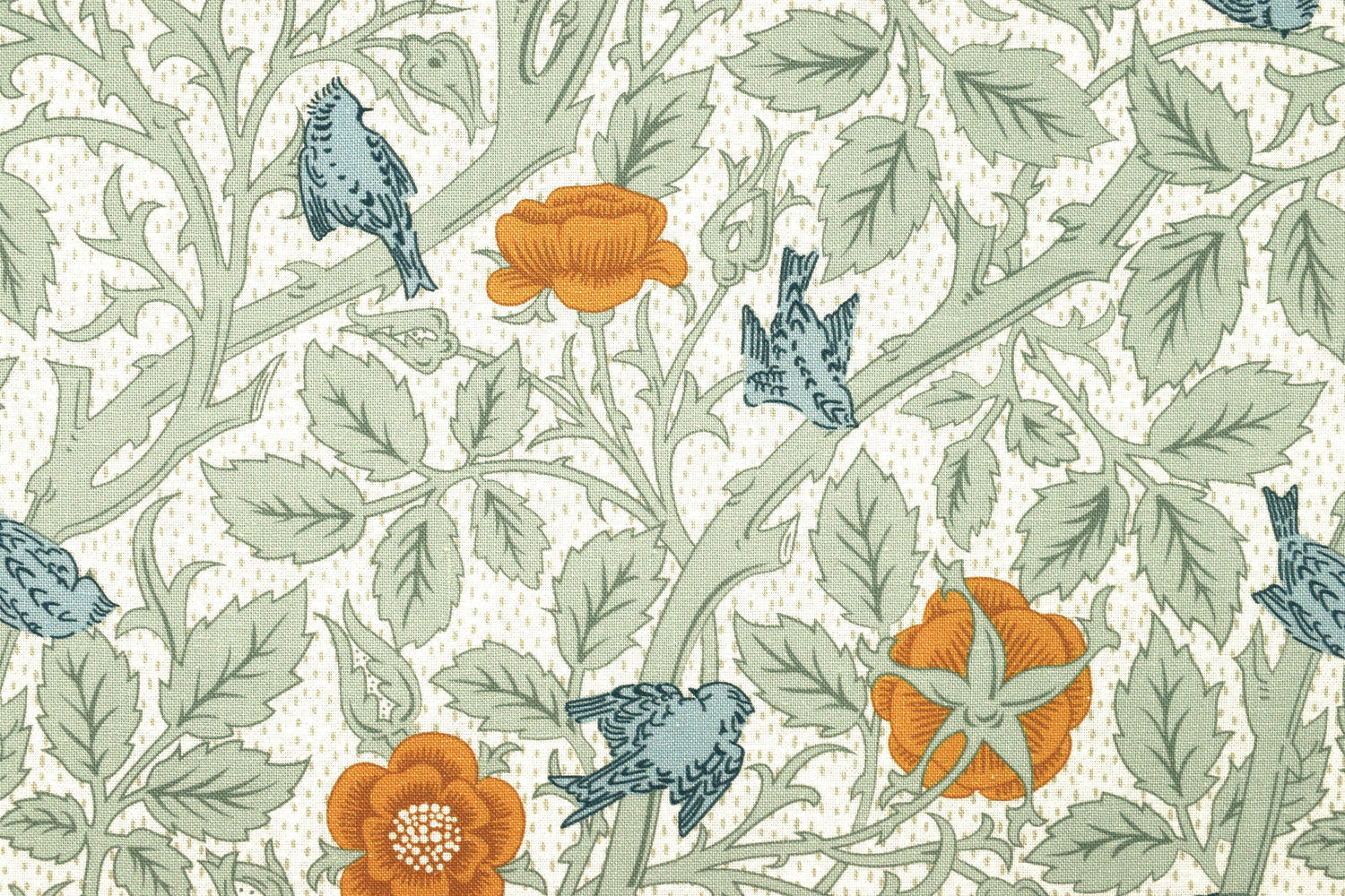 William Morris windrush, Natures dream, organic Quilting fabric, cotton fabric - Price by the Half Metre The Quilt Sanctuary