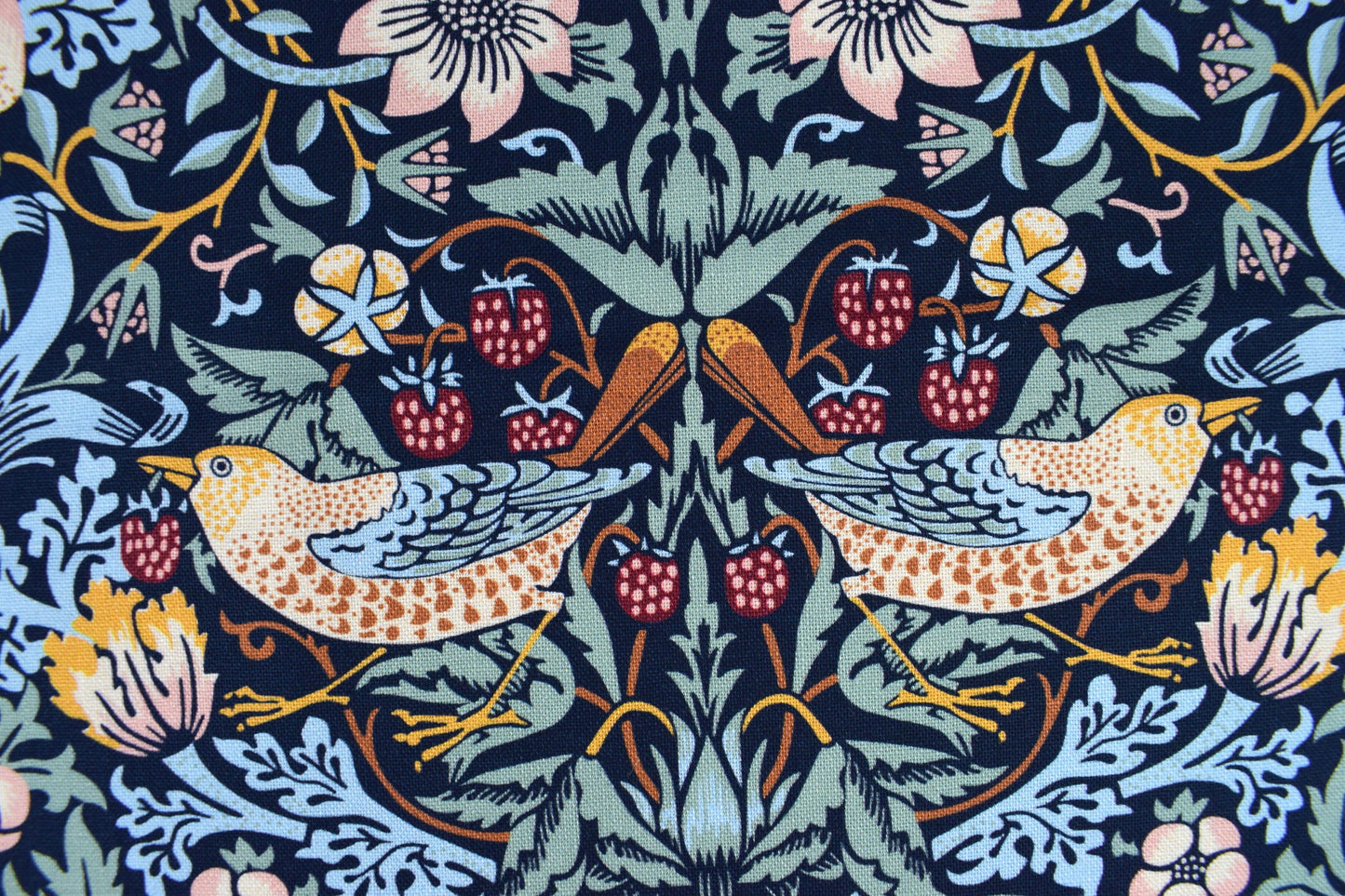 William Morris strawberry thief, Natures dream, organic Quilting fabric, floral cotton fabric - Price by the Half Metre The Quilt Sanctuary