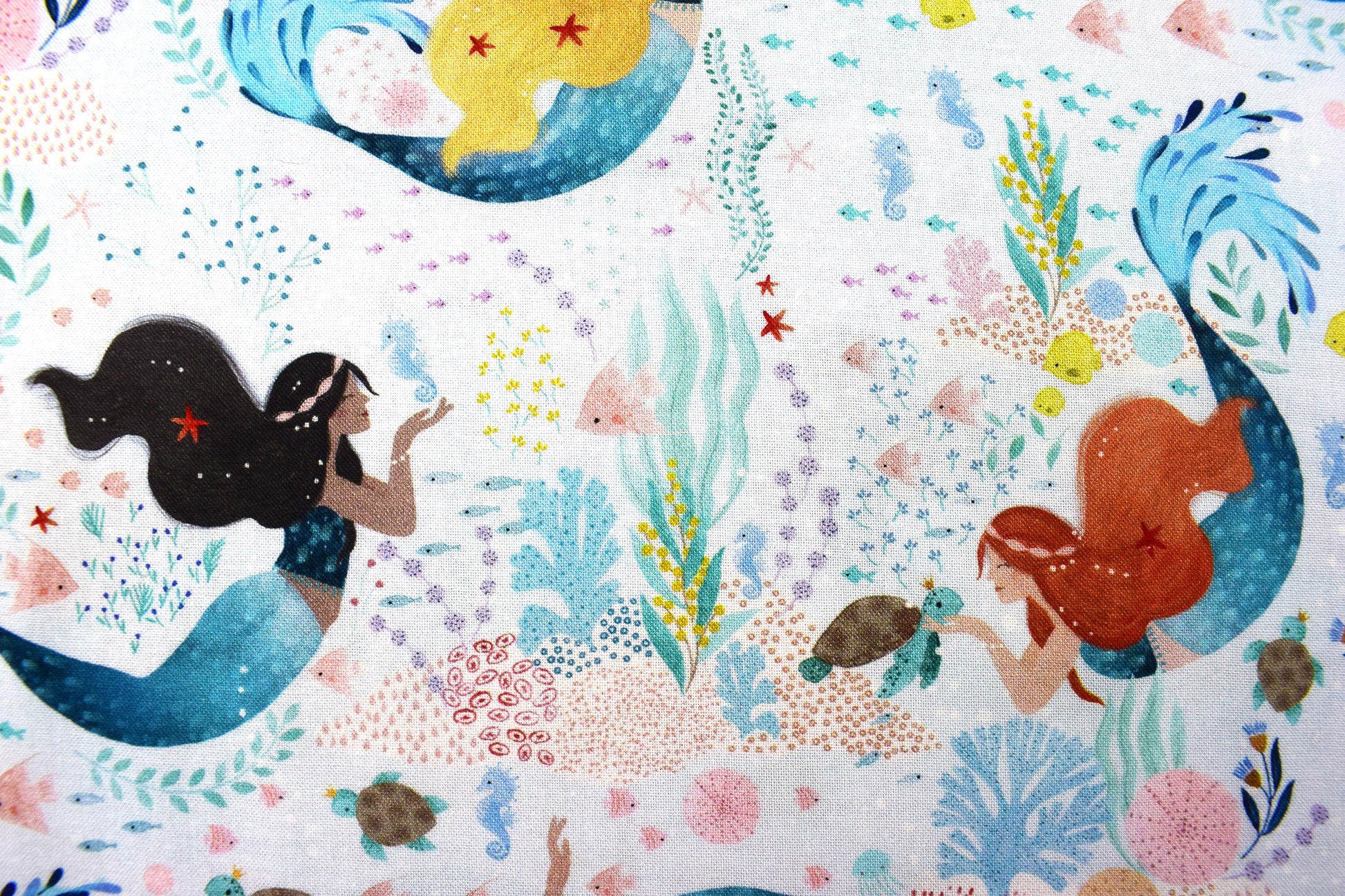 Mermaid Fabric, Quilting fabric, under the sea by Dear Stella, price by the half metre The Quilt Sanctuary