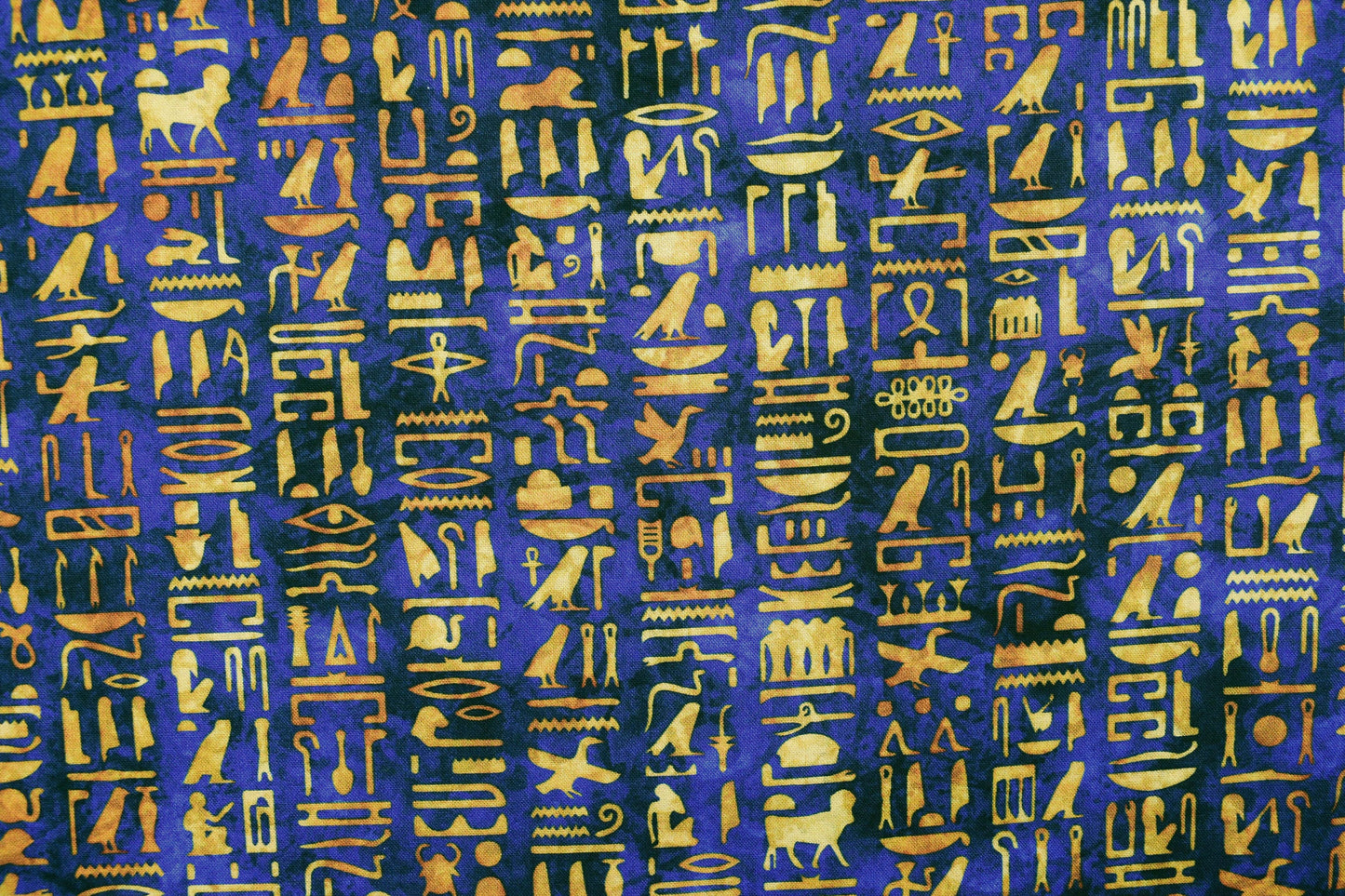 hieroglyphs Quilting fabric, cotton fabric, quilting treasures, Dan Morris, Pharaohs - Price by the Half Metre The Quilt Sanctuary