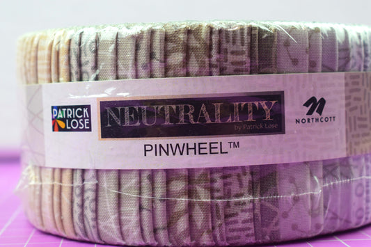 Neutral colour jelly roll, Neutrality by Patrick Lose, Quilting fabric, Pinwheel, Neutral abstract pattern fabric The Quilt Sanctuary